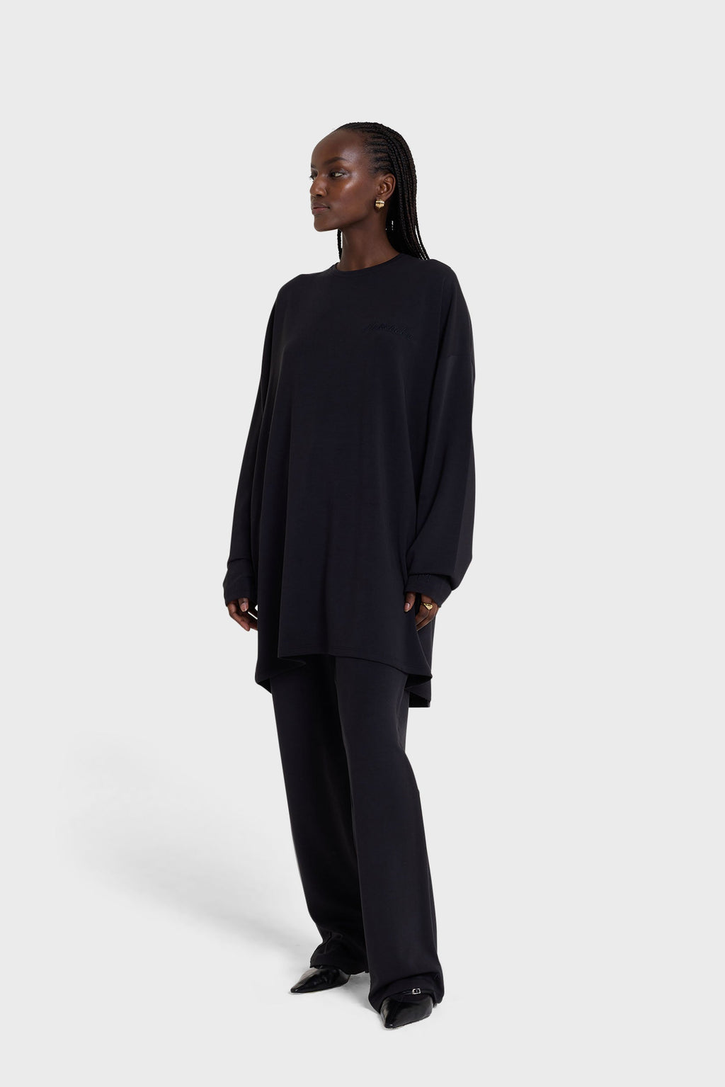 Jersey Modal Pant | Black