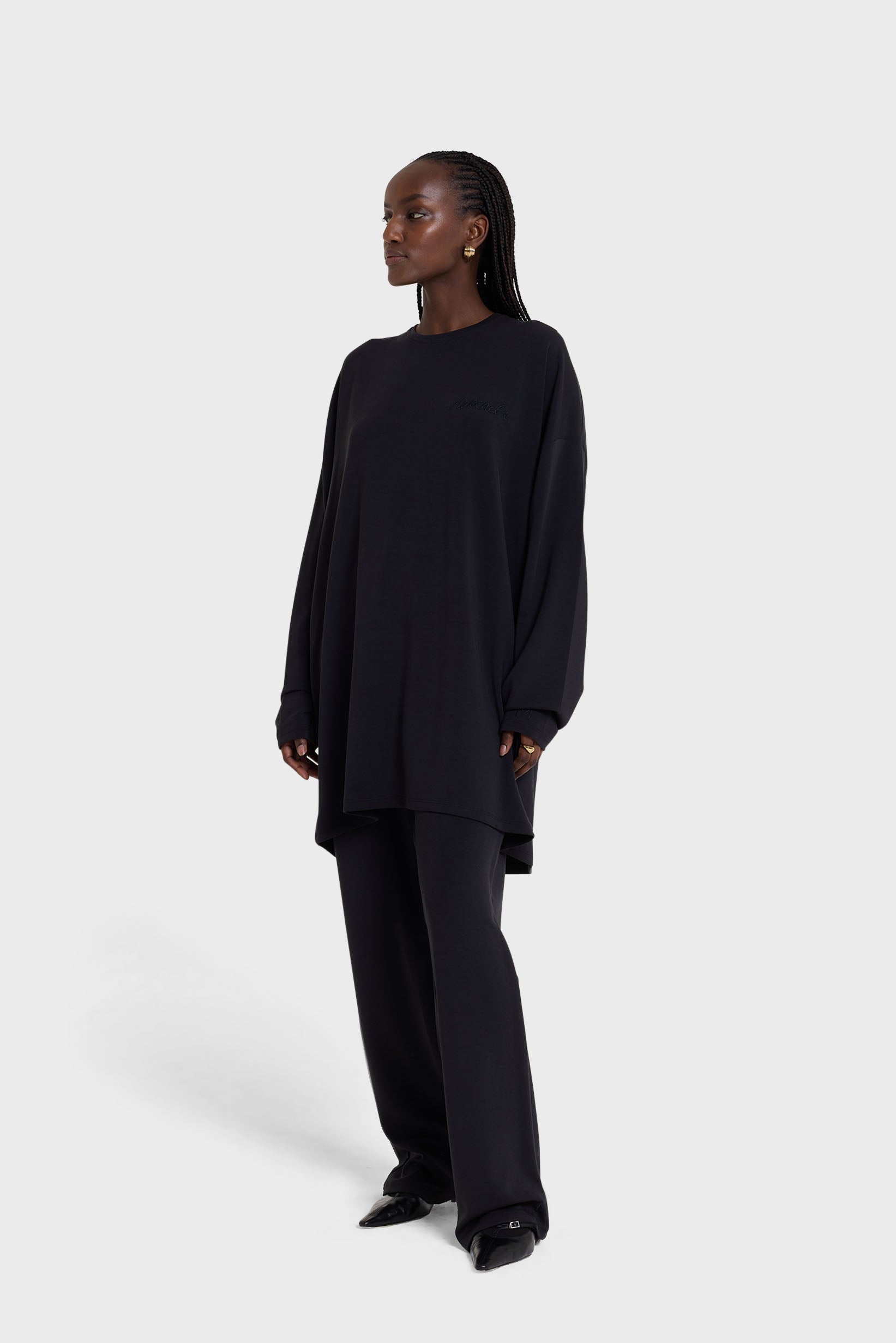 Jersey Modal Pant | Black