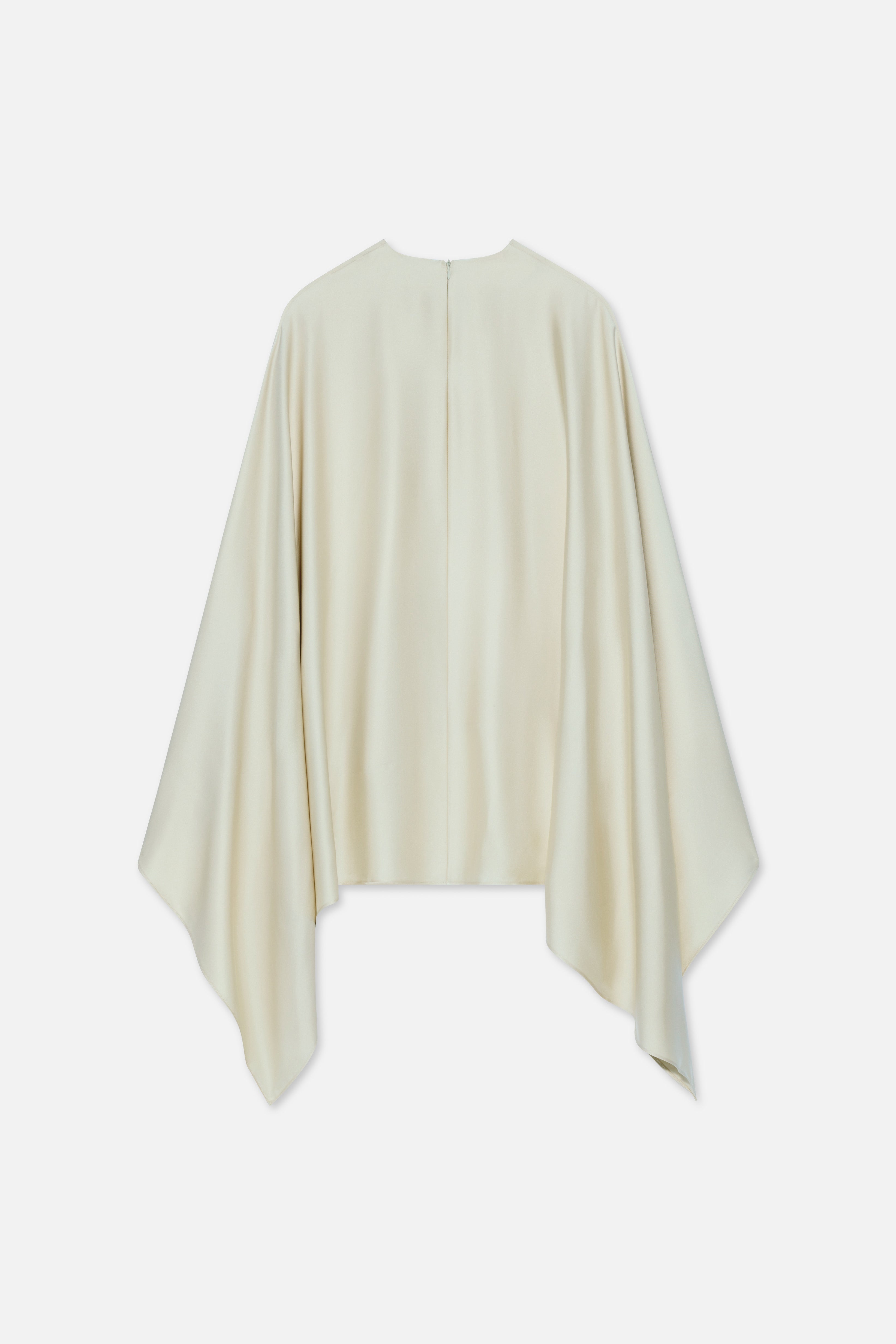 Asymmetric Cape Blouse | Sand
