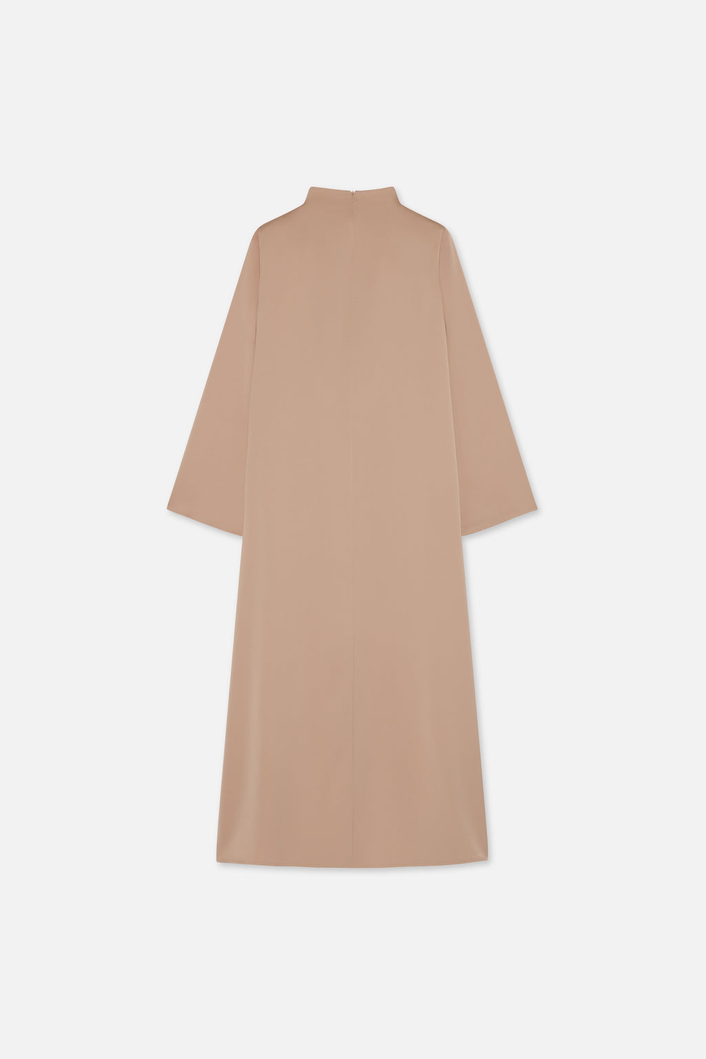 Asymmetric Drape Dress Regular | Nougat
