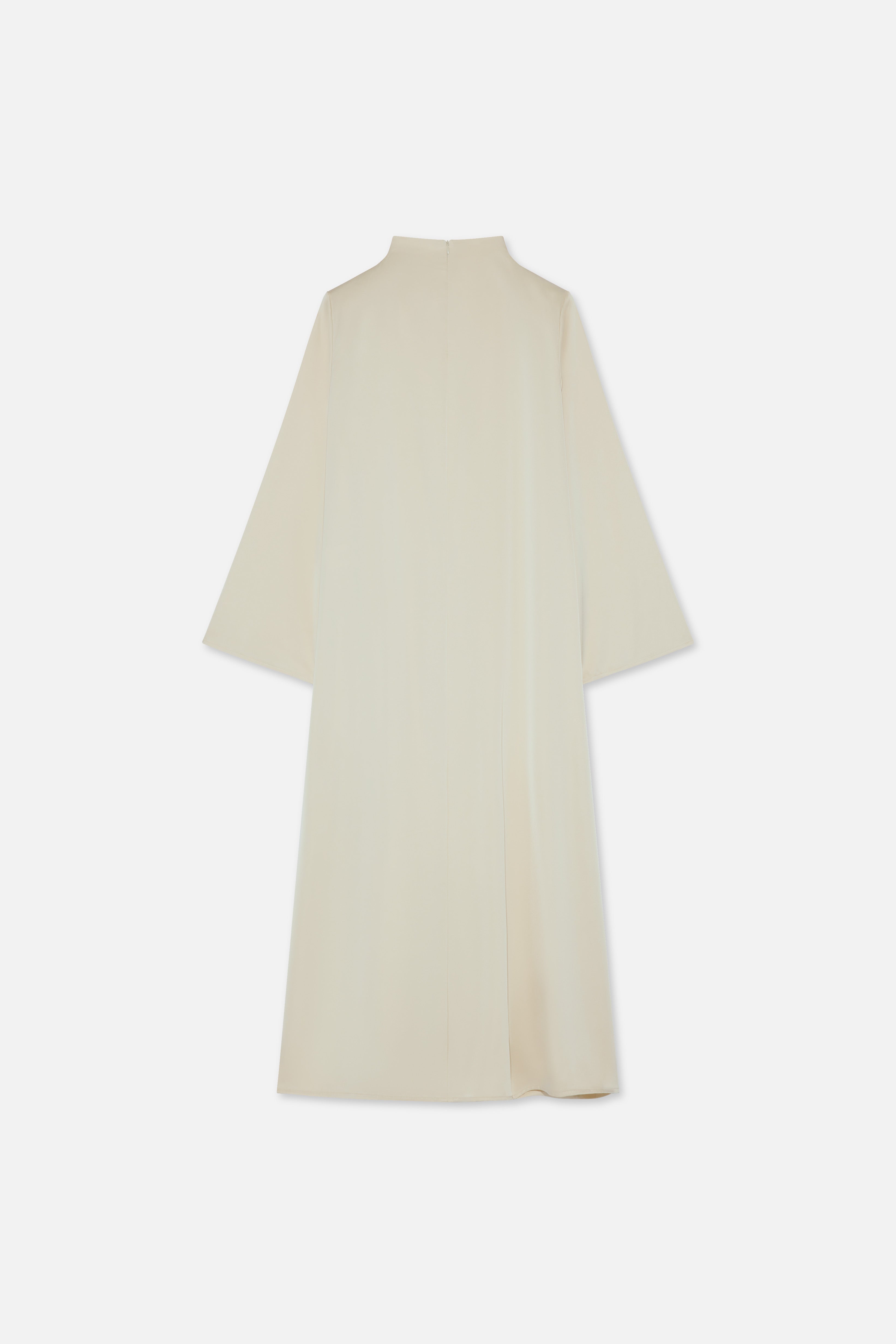 Asymmetric Drape Dress Short | Sand