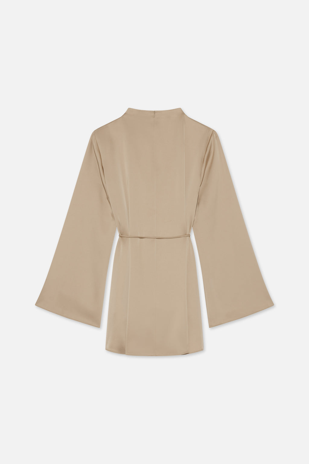 Asymmetric Pleat Blouse | Mocha