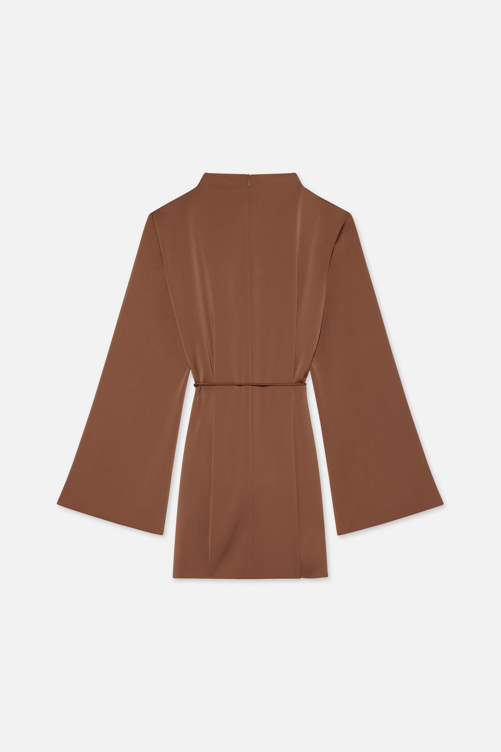 Asymmetric Pleat Blouse | Soft Bordeaux