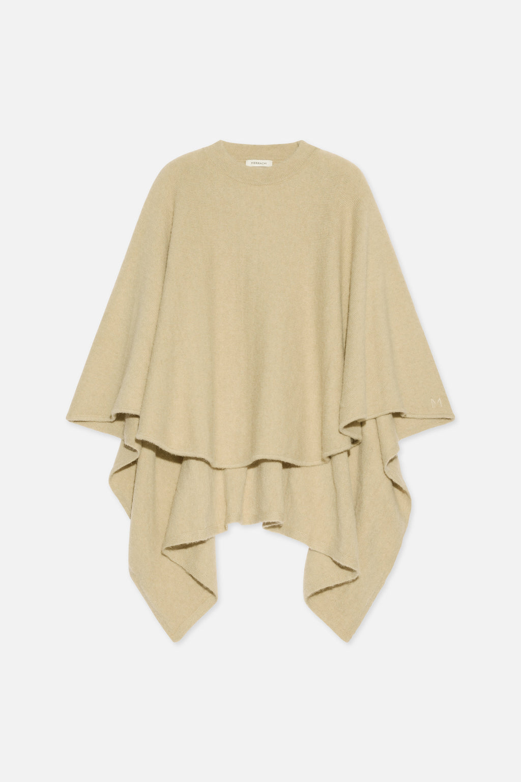 Brushed Knit Poncho | Desert Clay