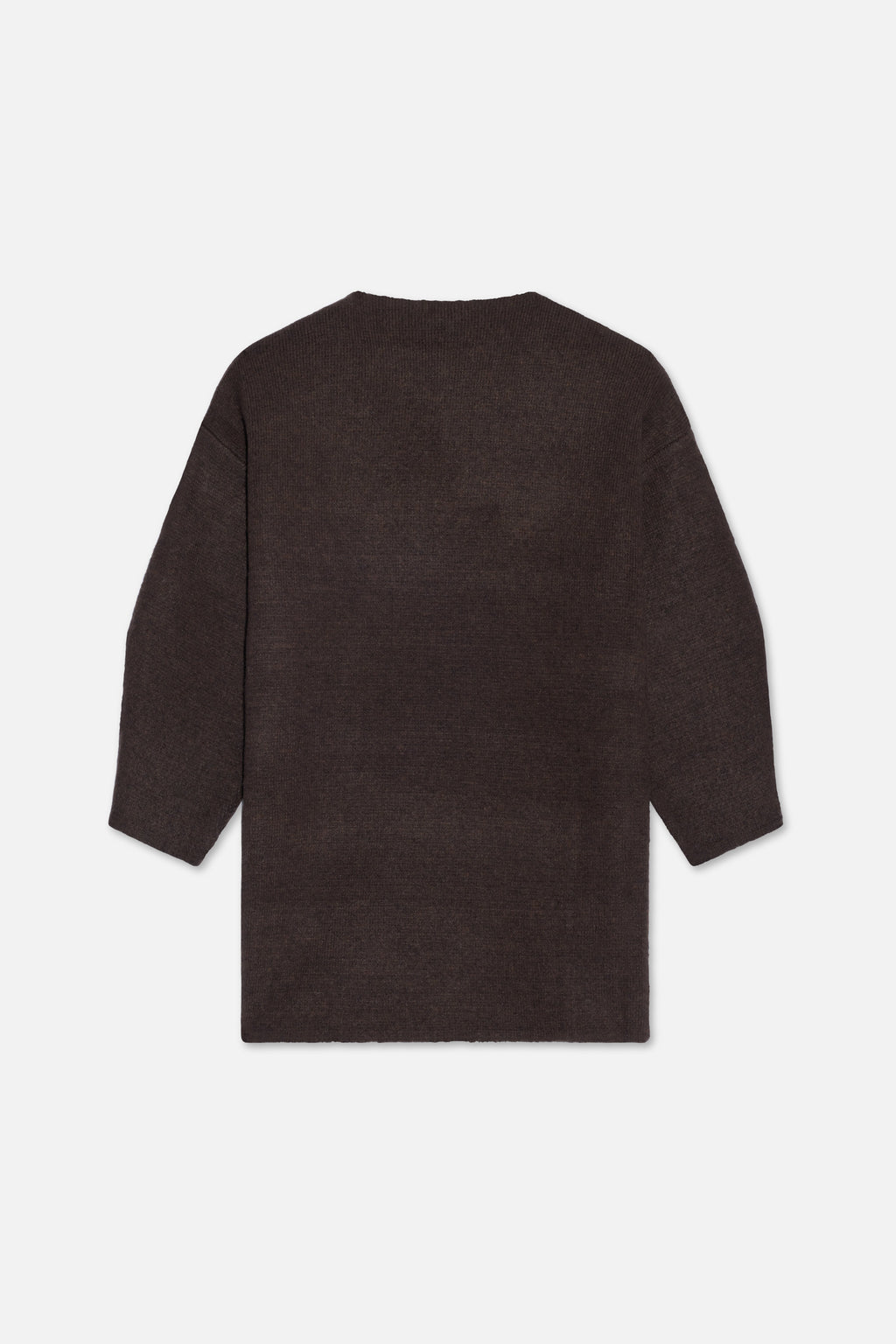Brushed Knit Sweater | Dark Brown