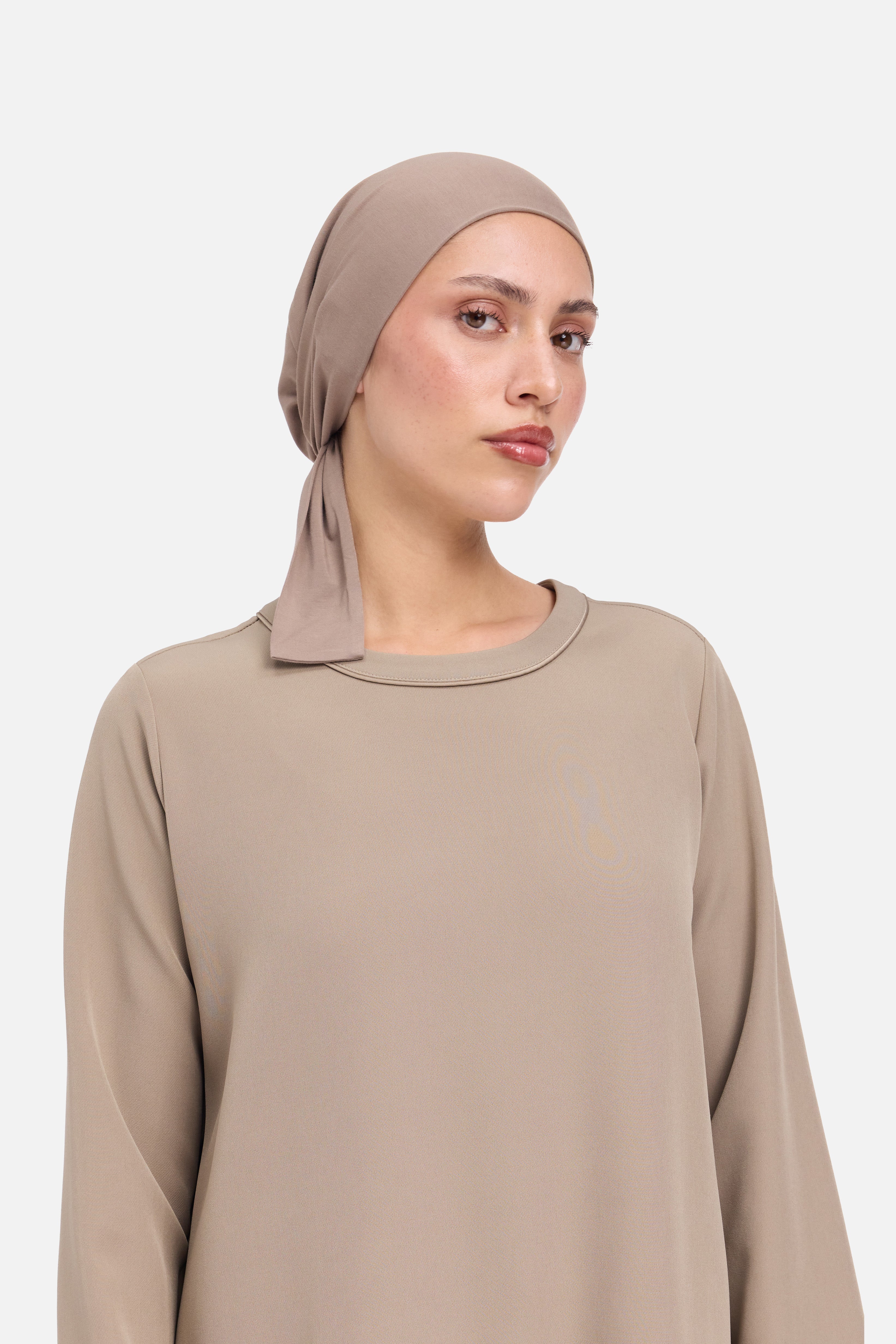 Bamboo Tied Underscarf | Khaki