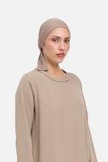 Bamboo Tied Underscarf | Khaki