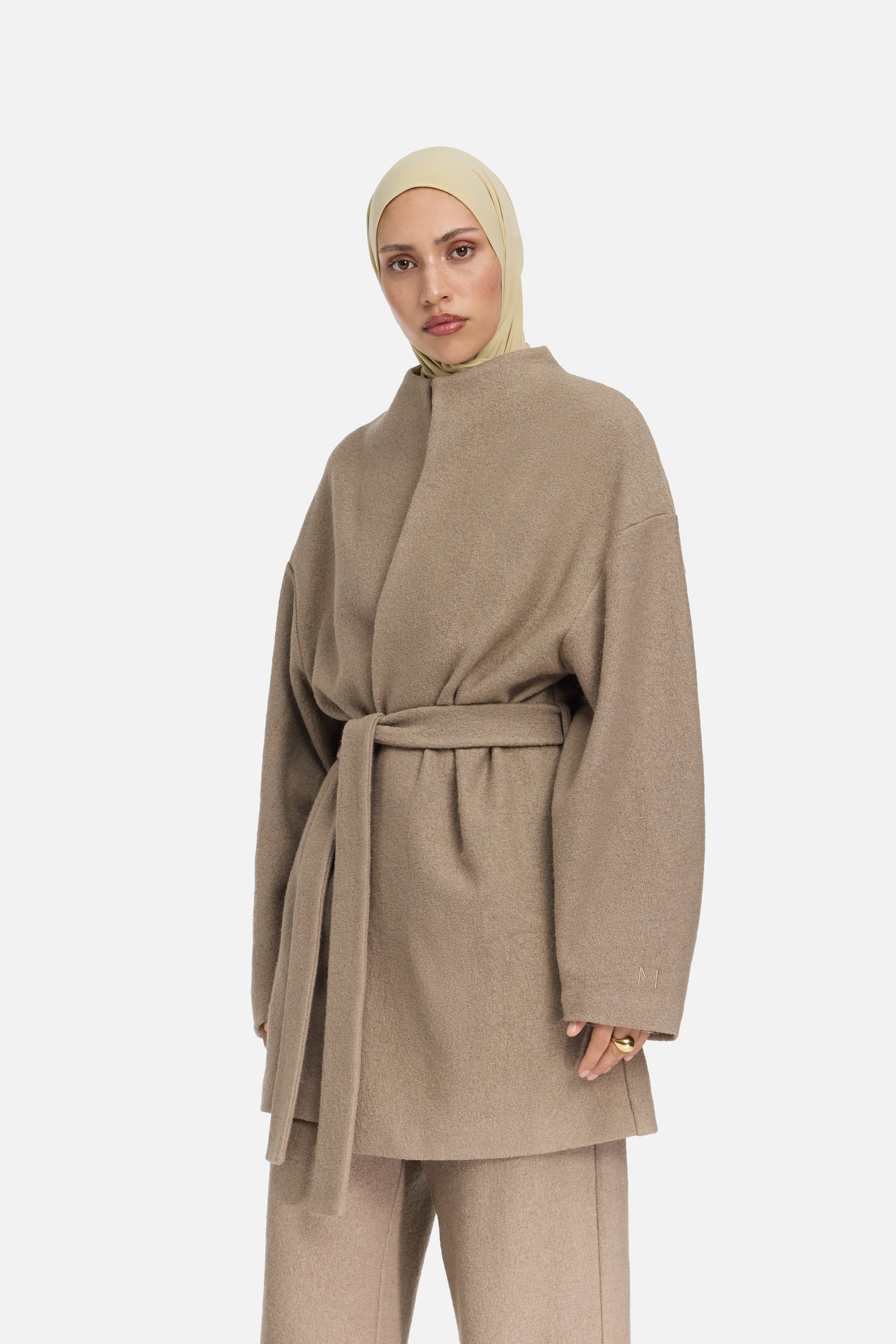 Boucle Jersey Jacket | Khaki