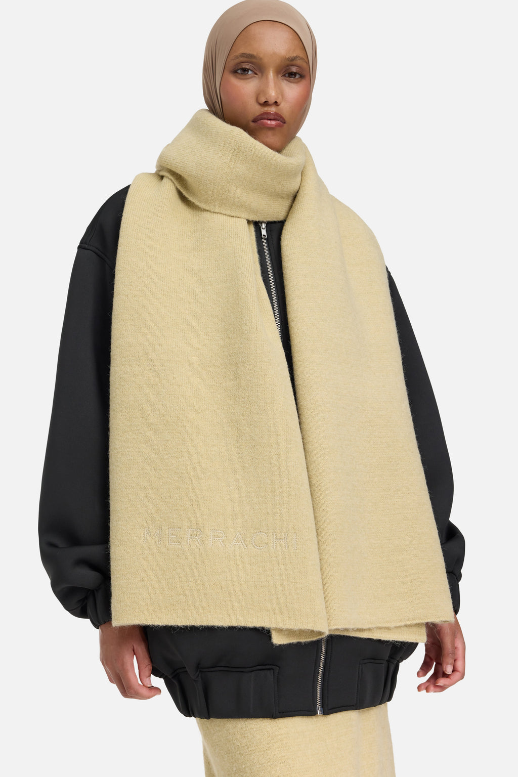 Brushed Knit Scarf | Desert Clay