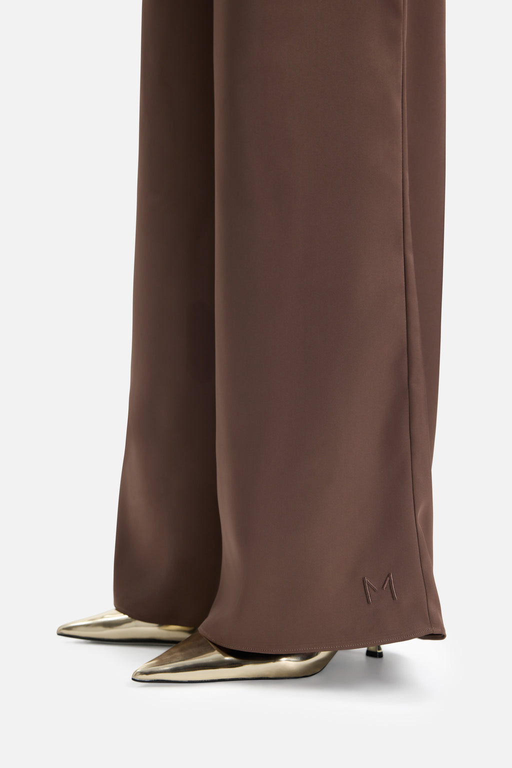 Flowy Palazzo Pants | Ash Brown