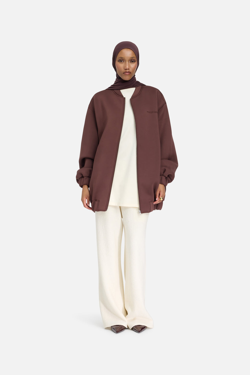 Neoprene Bomber | Dark Cherry