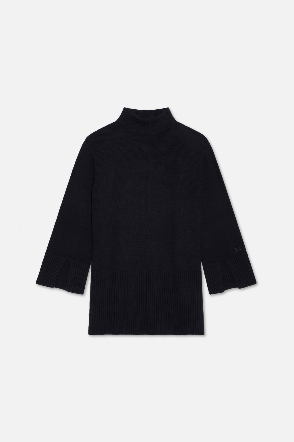 Ribbed Knit Sweater | Black