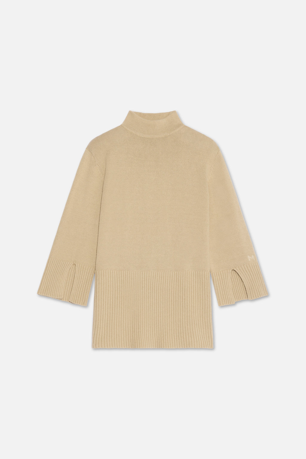 Ribbed Knit Sweater | Khaki