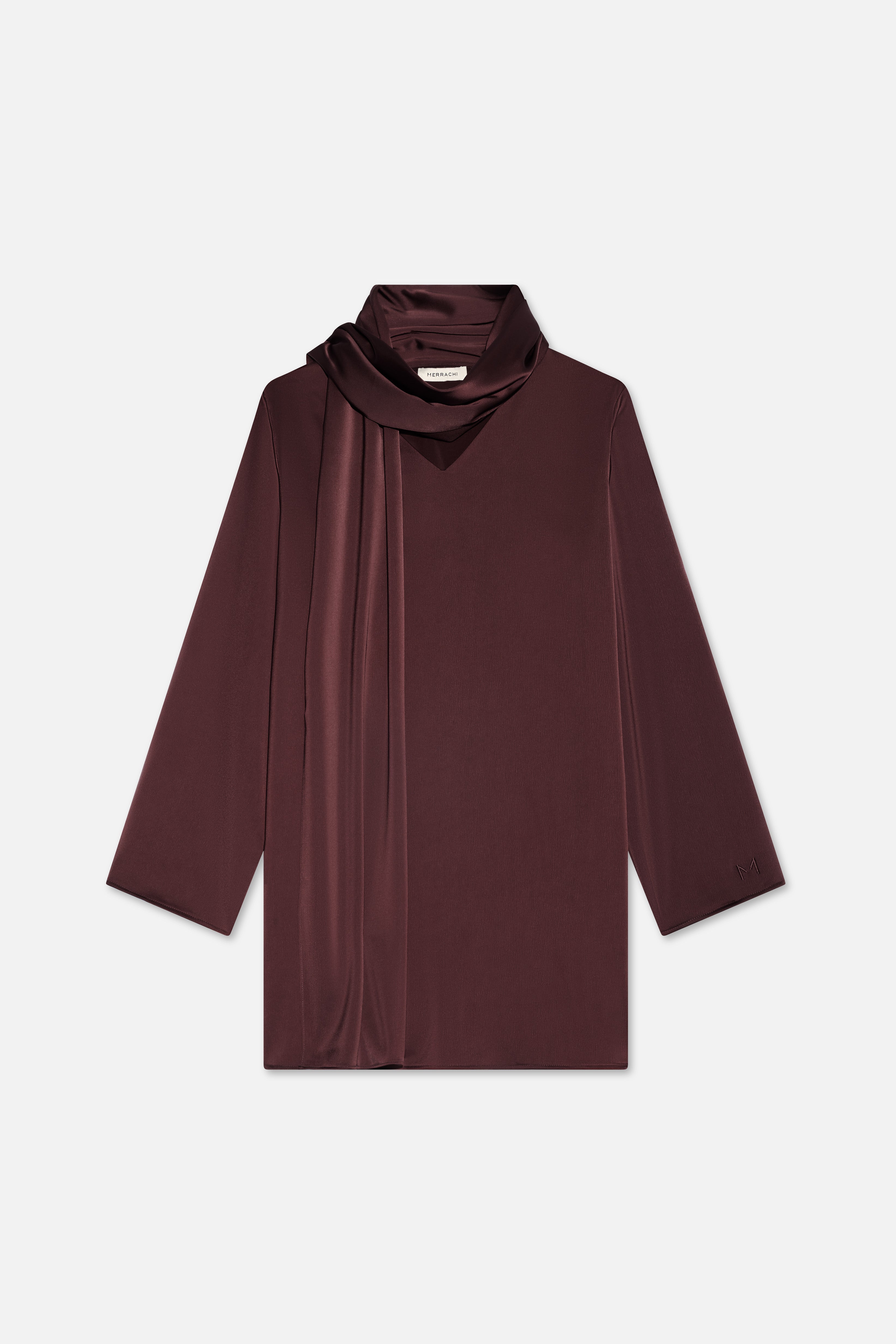 Shawl Shirt | Dark Cherry