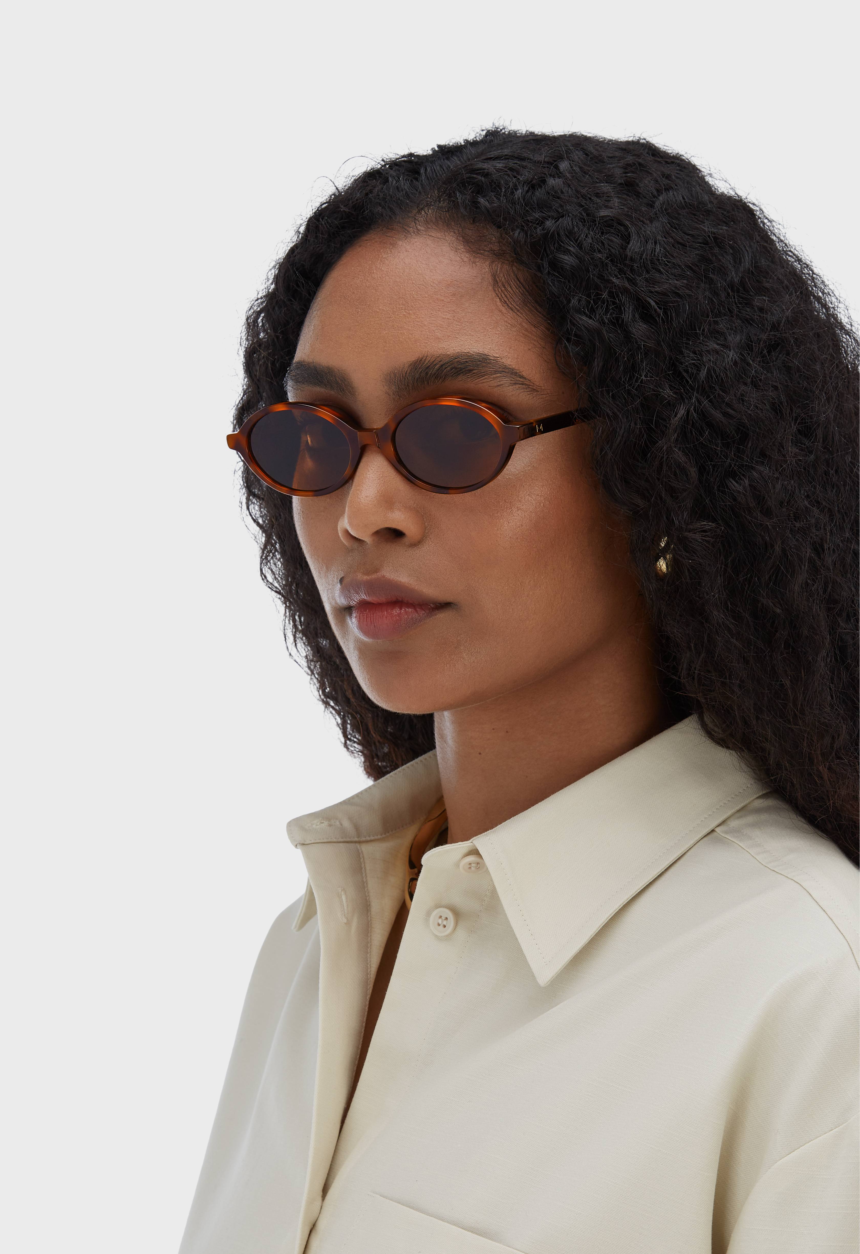 Acetate Framed Sunglasses | Turtle
