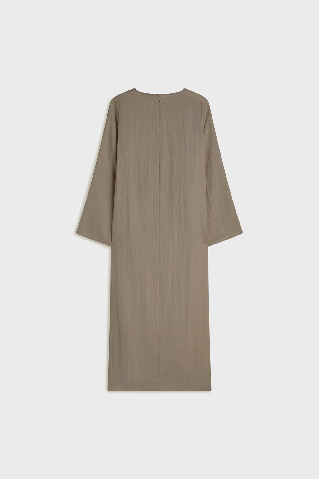 Asymmetric Pleated Tunic | Taupe