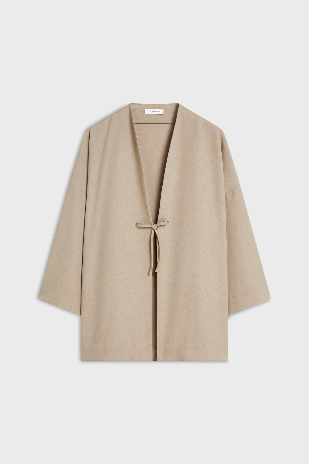 Front Tie Top | White Pepper