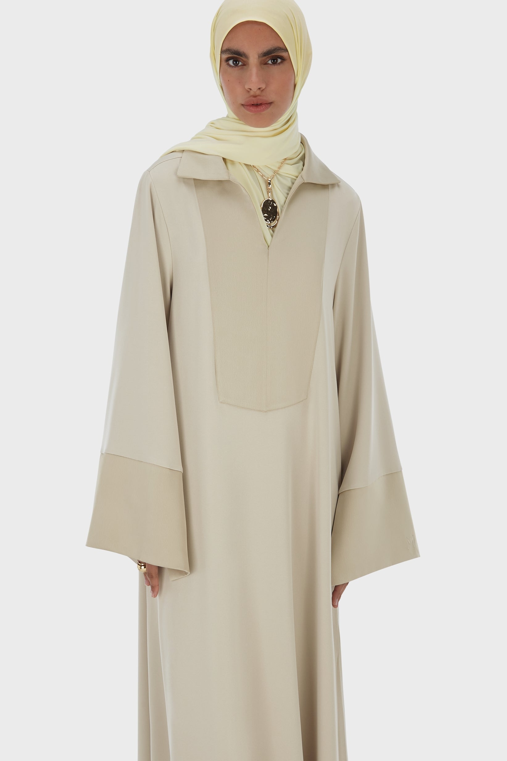 Kaftan Dress Regular | Moss Gray