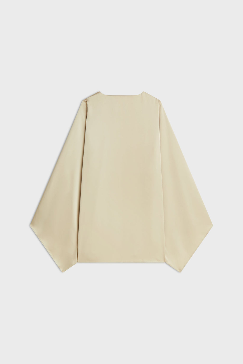 Satin Cape Top | Brown Rice