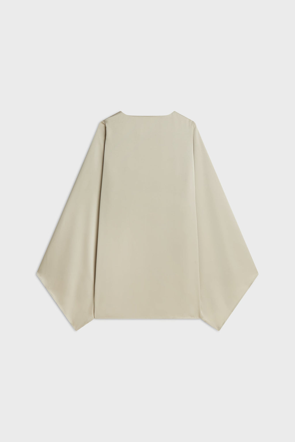 Satin Cape Top | Moss Gray