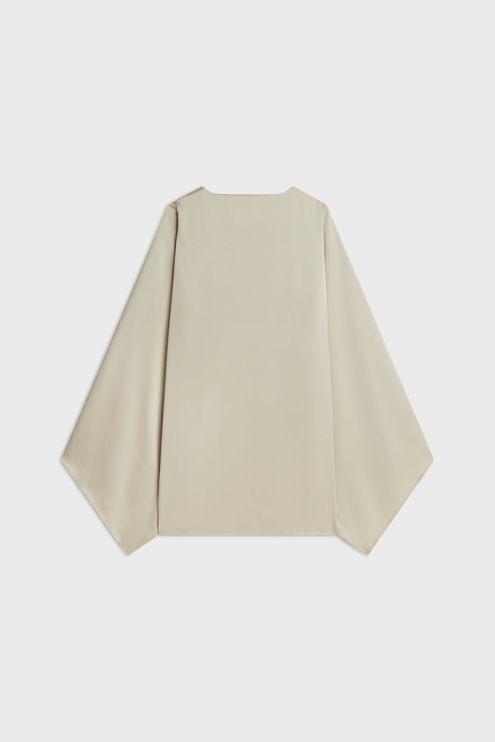 Satin Cape Top | Moss Gray