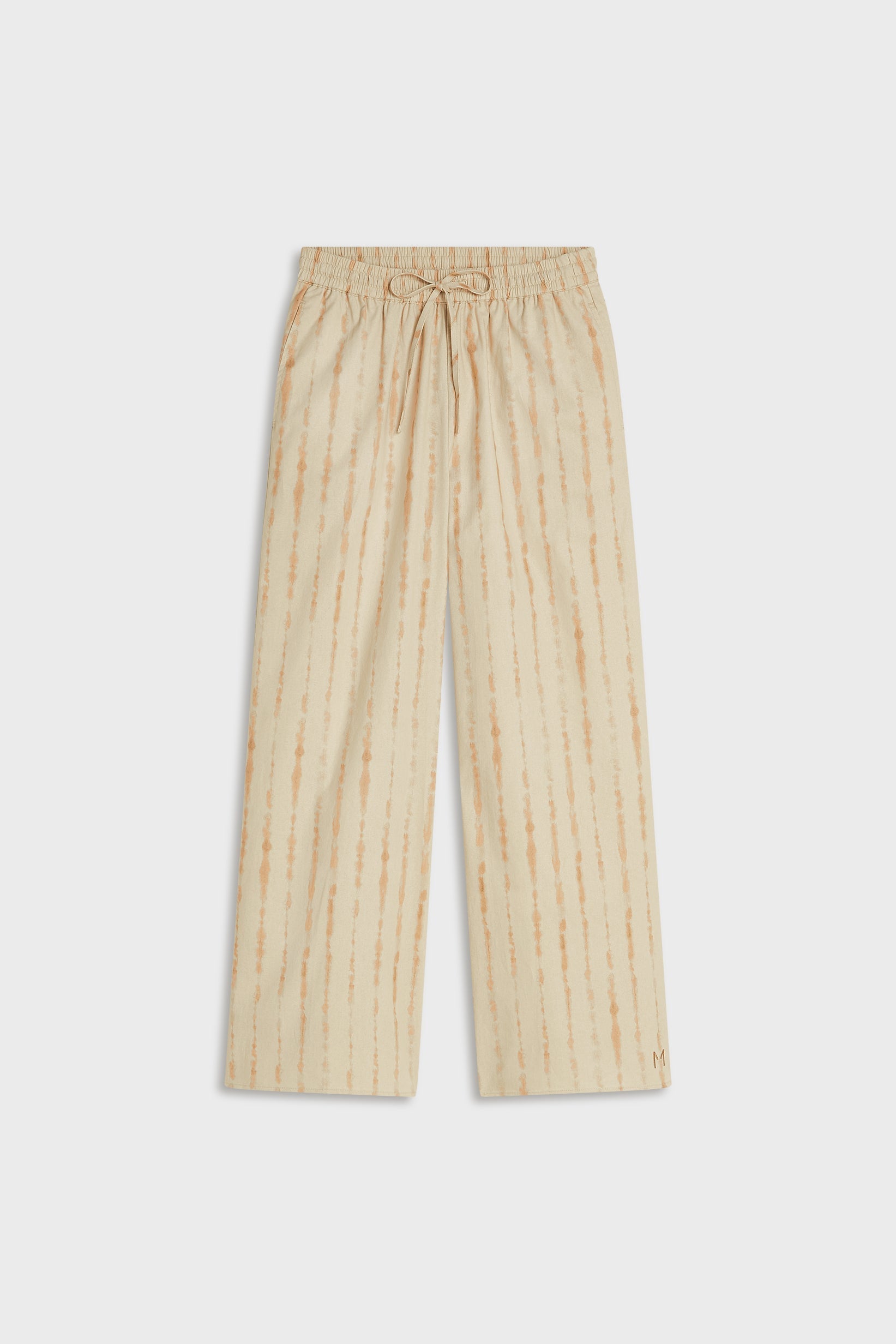 Shibori Pants | Beige Rose