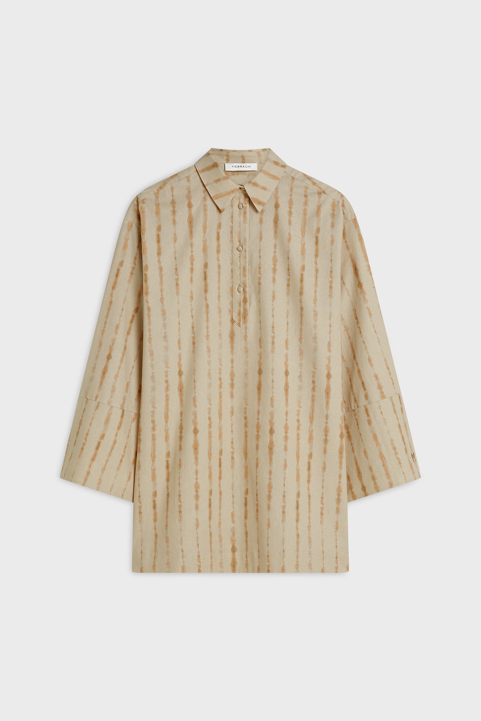 Shibori Top | Beige Rose