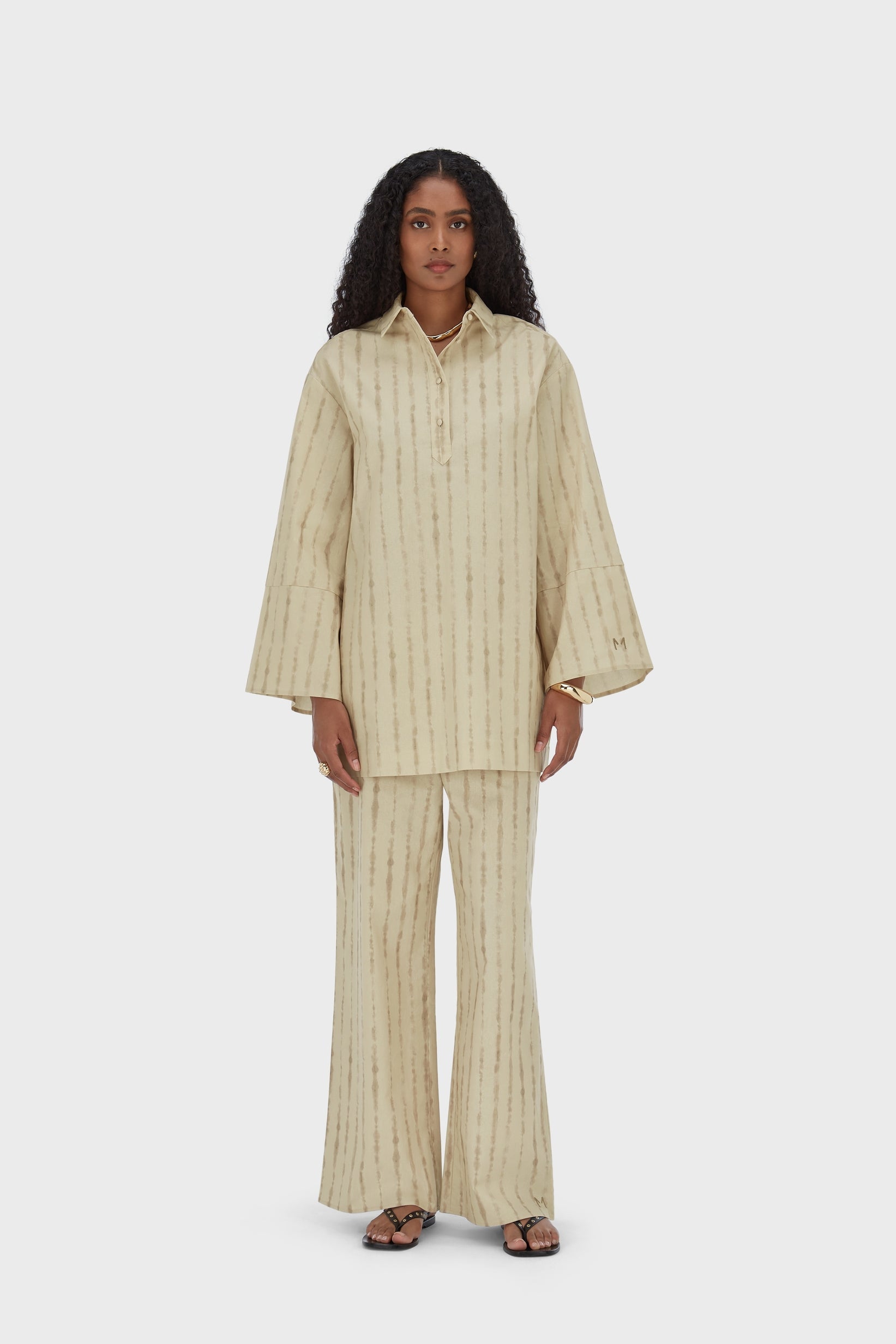 Shibori Top | Brown Rice