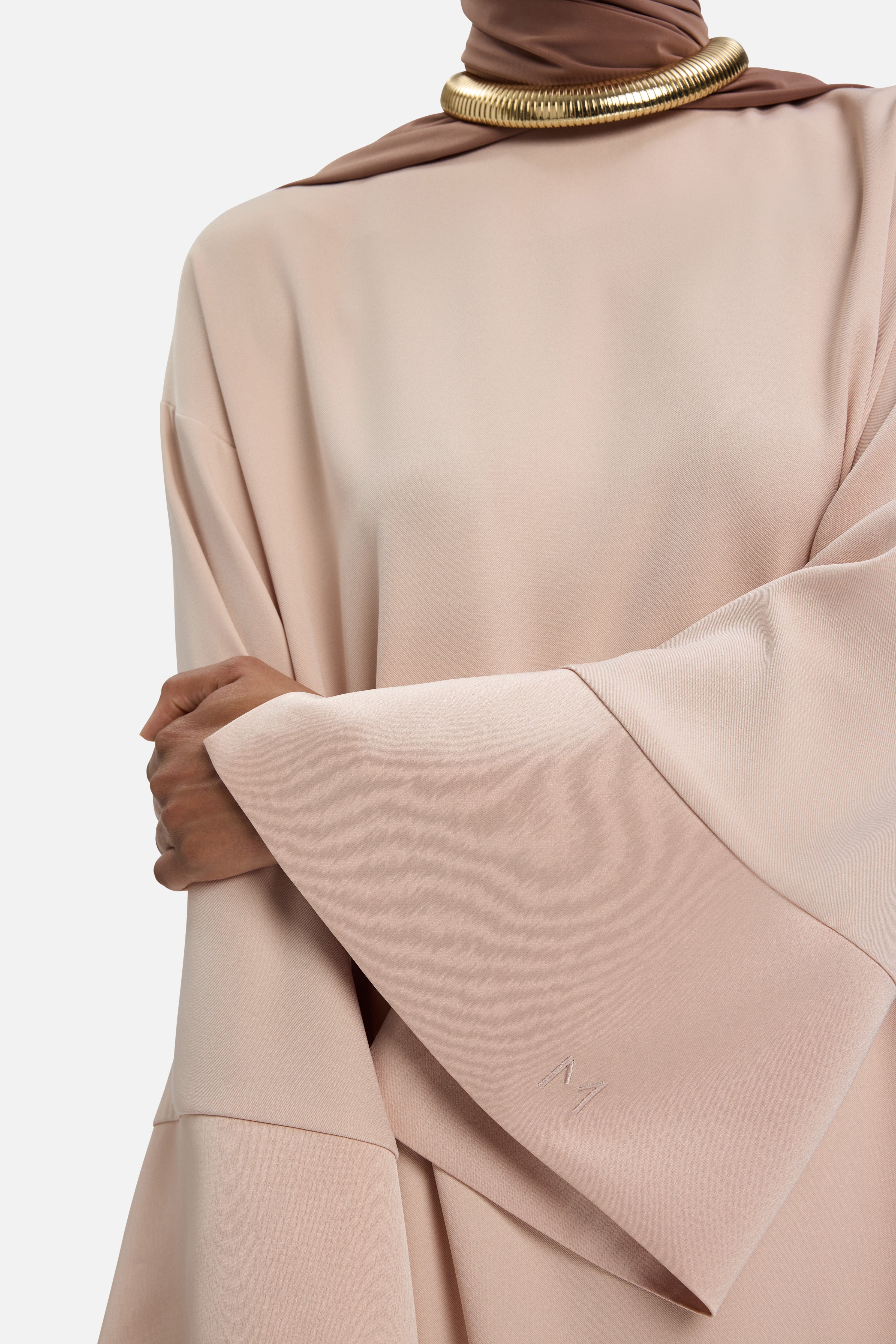 Satin Trim Blouse | Dark Rose