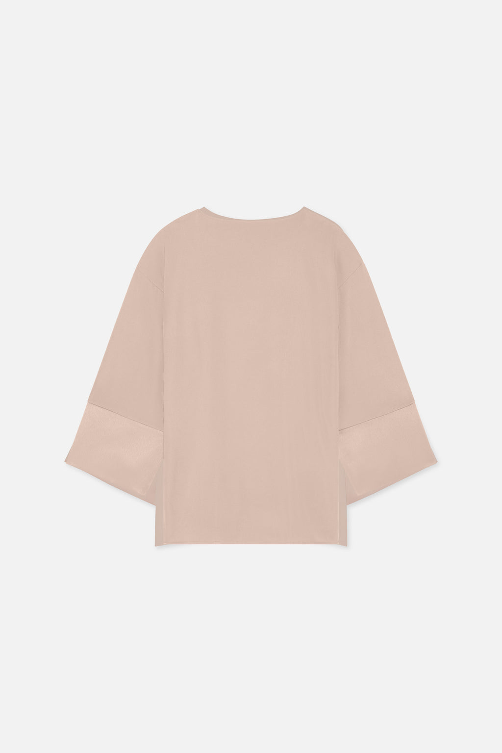 Satin Trim Blouse | Dark Rose