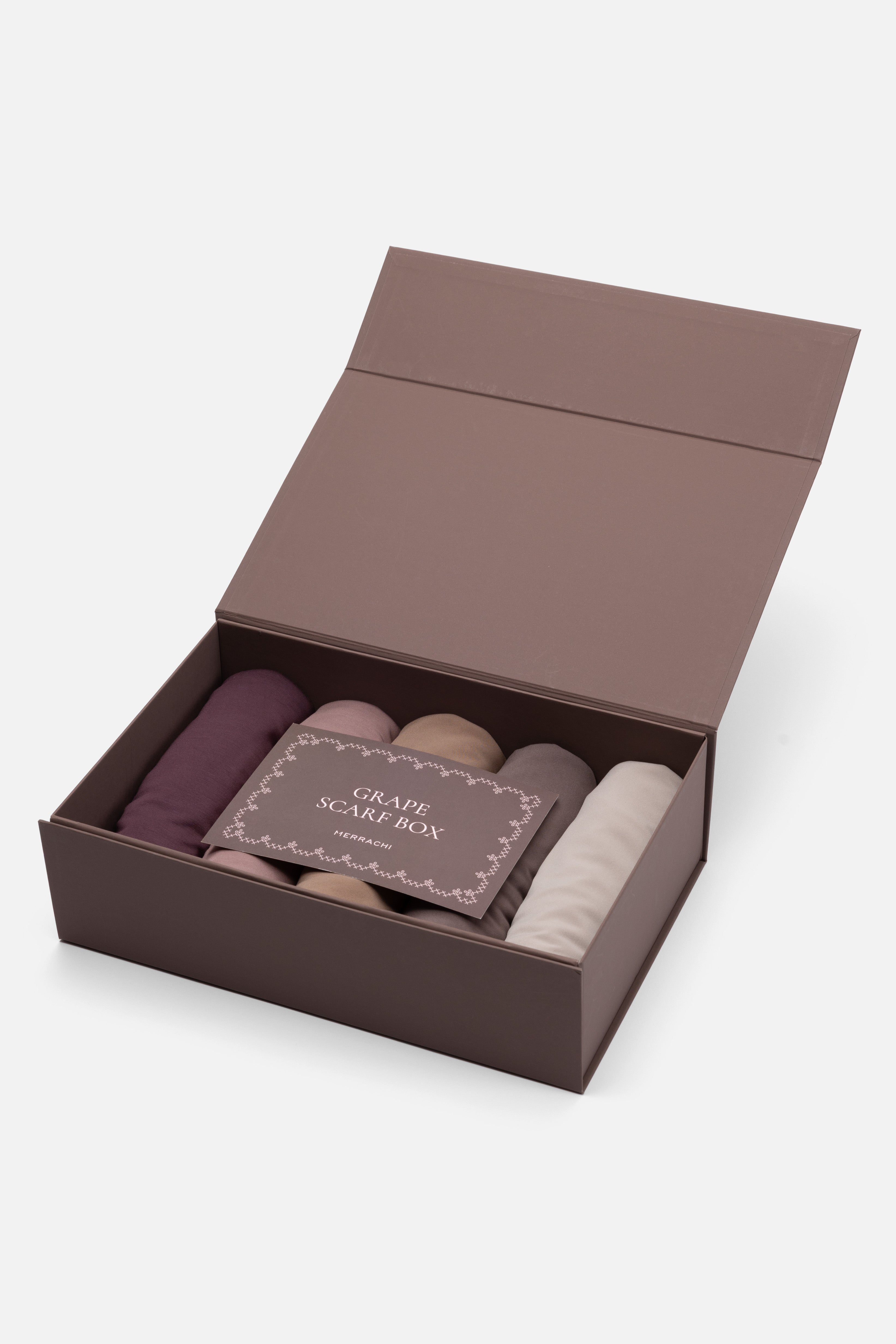 Grape Limited Edition Scarf Gift Box | Multi Color