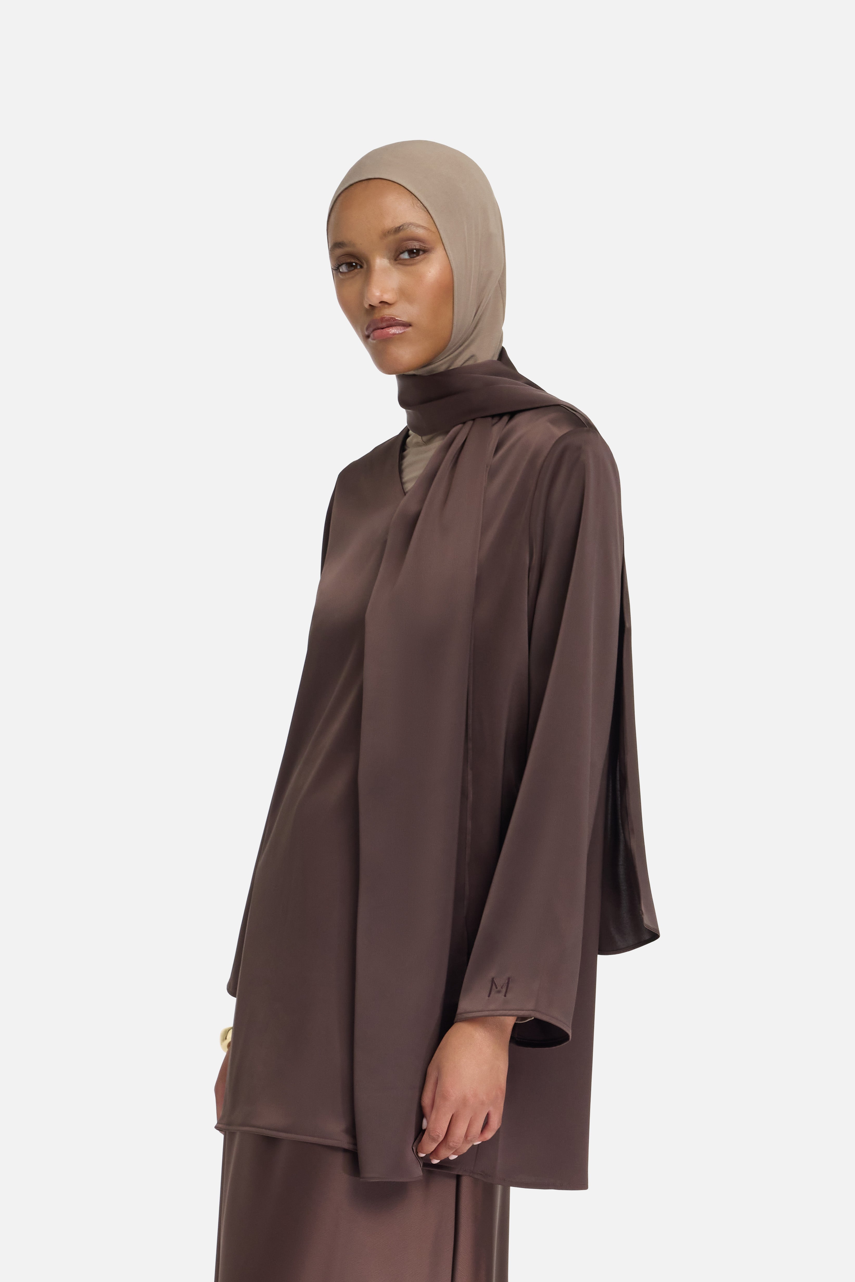 Shawl Shirt | Dark Brown