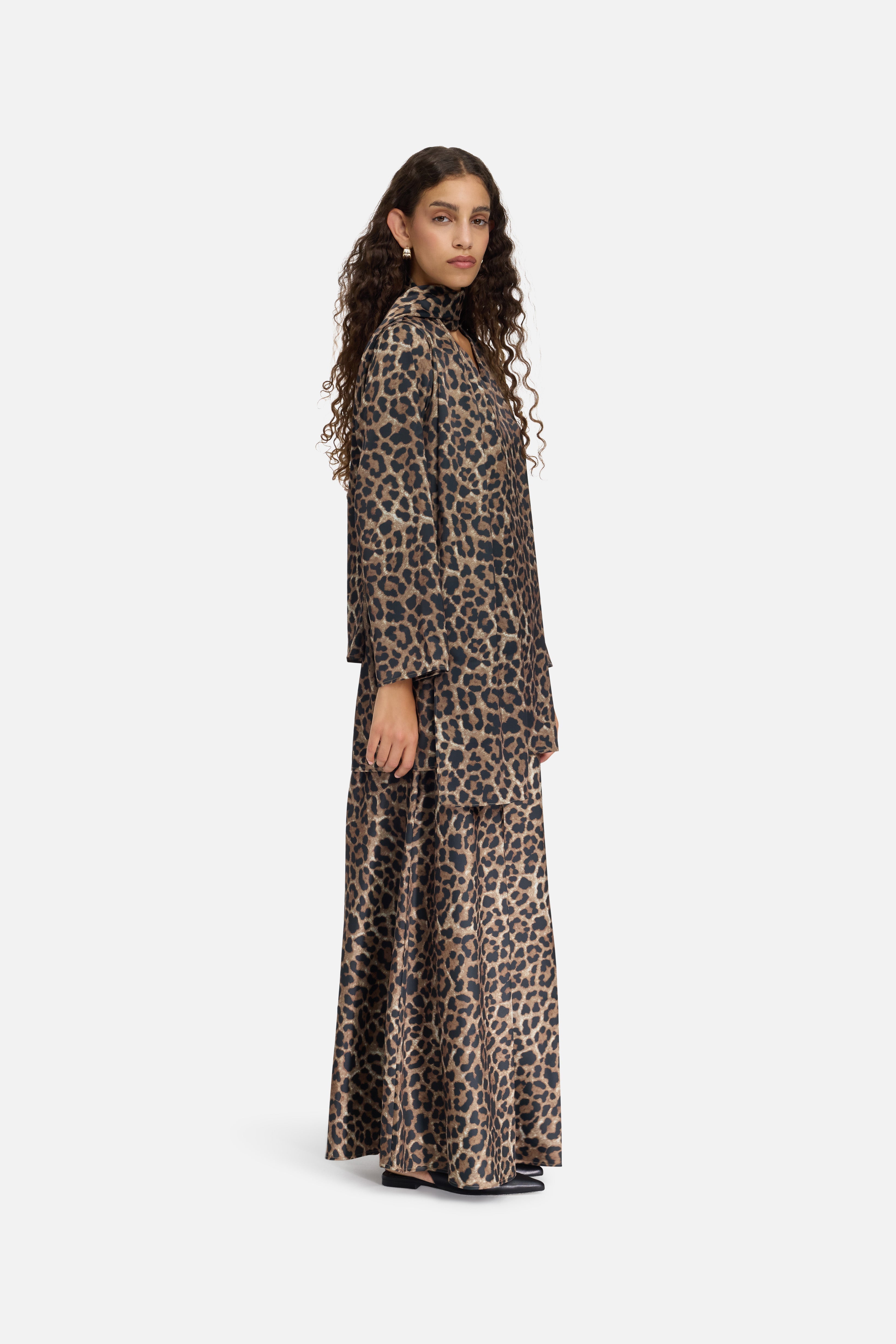 Shawl Shirt | Leopard