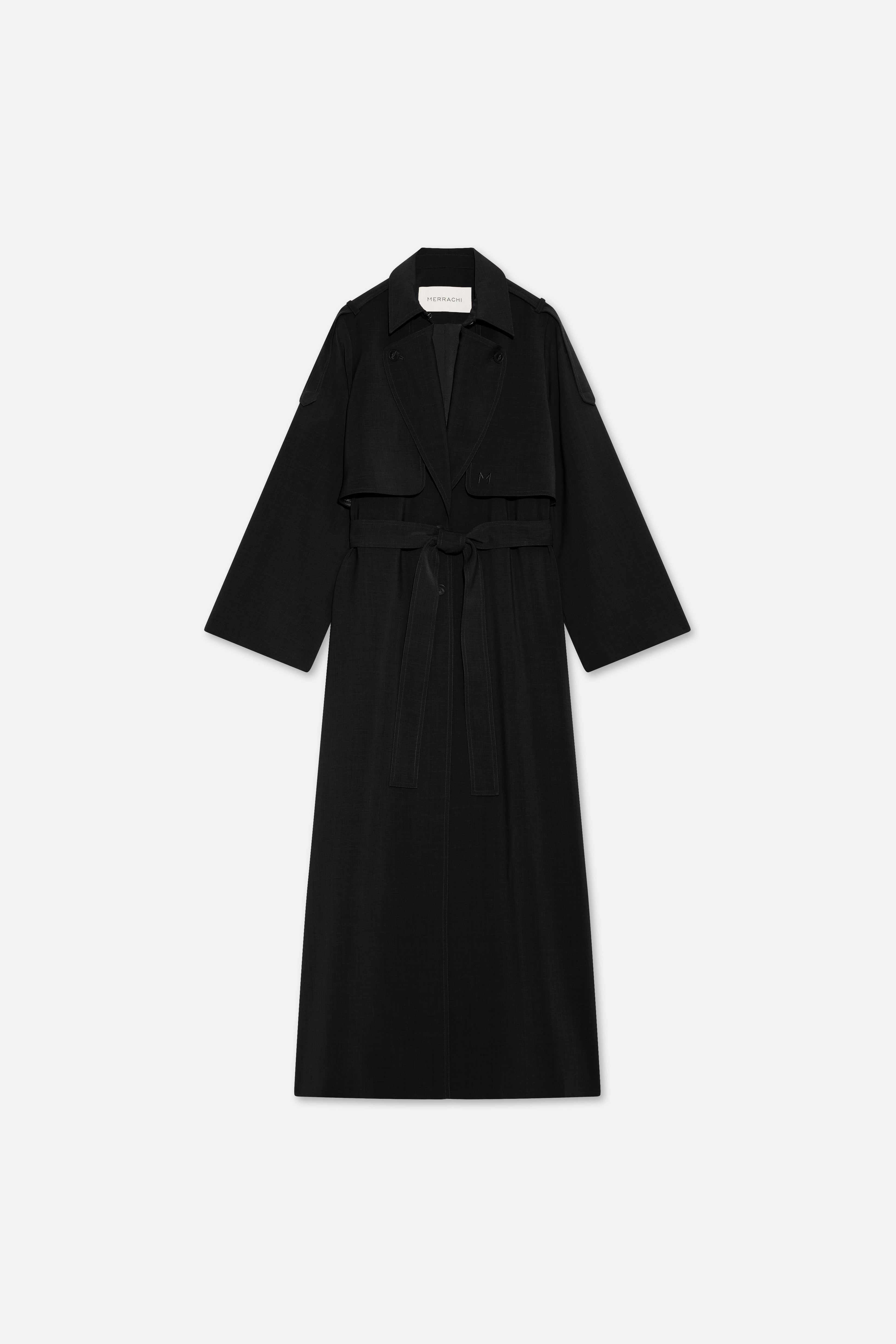 Trench Abaya | Black