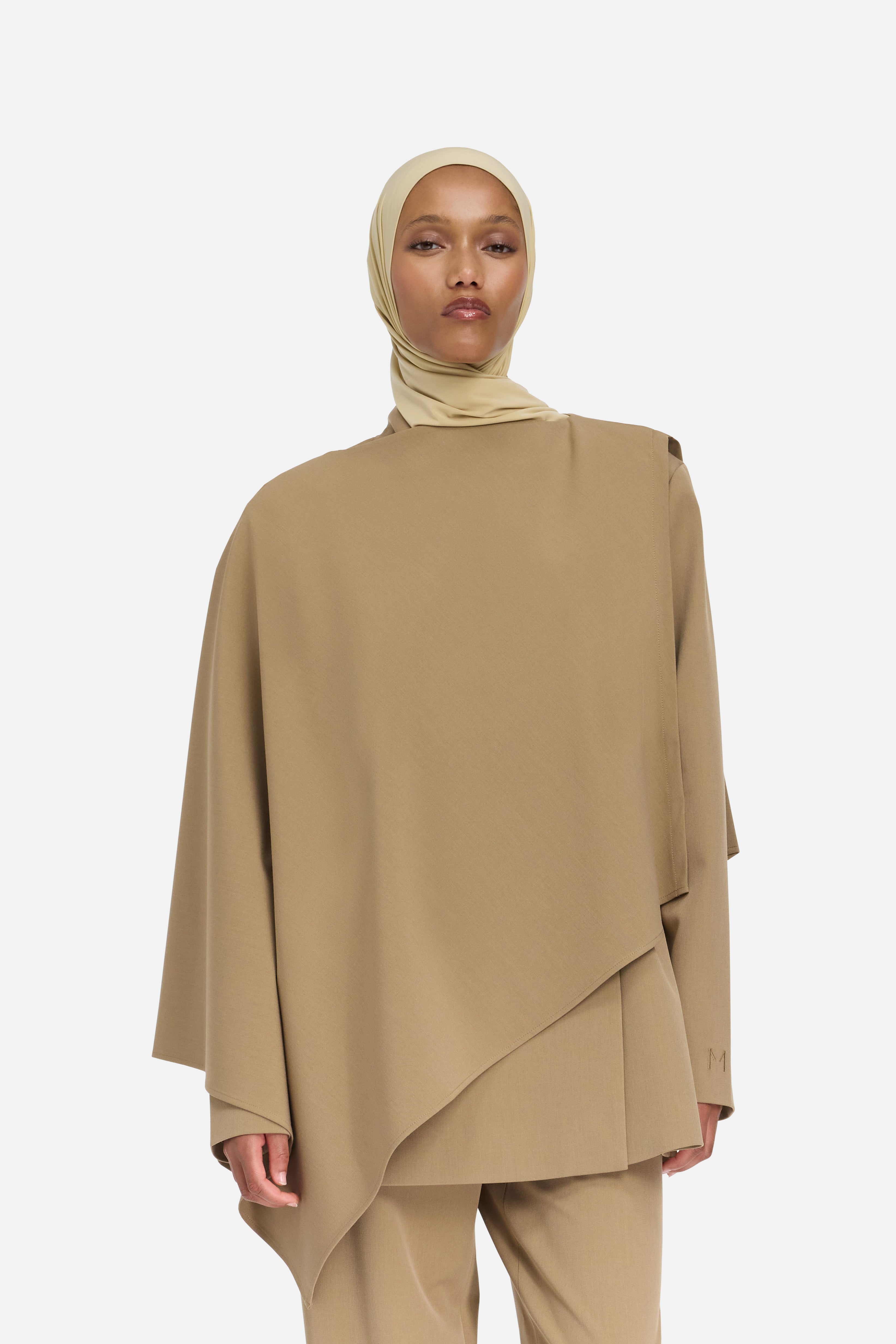 Tailored Cape | Walnut