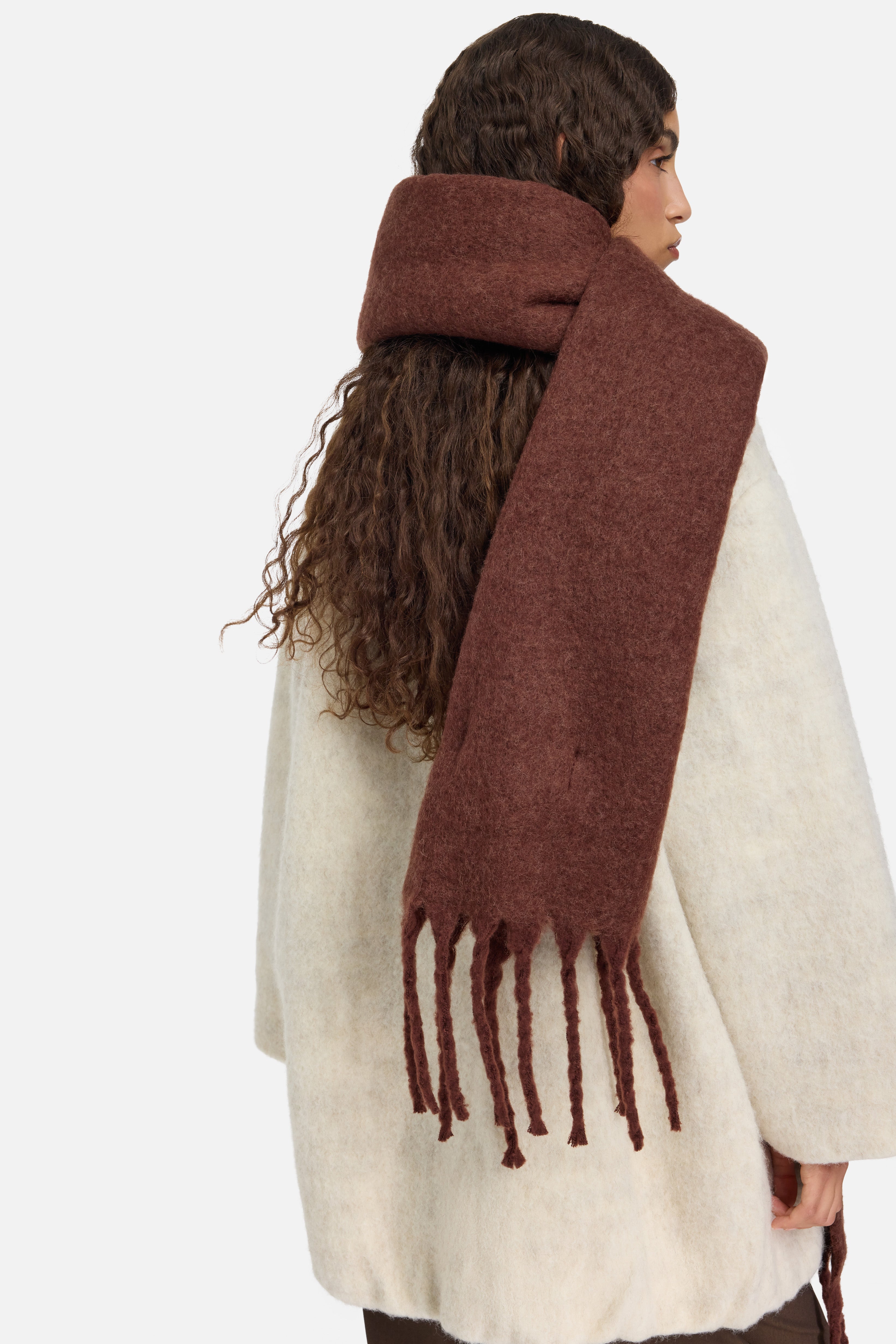 The Brushed Scarf | Dark Cherry