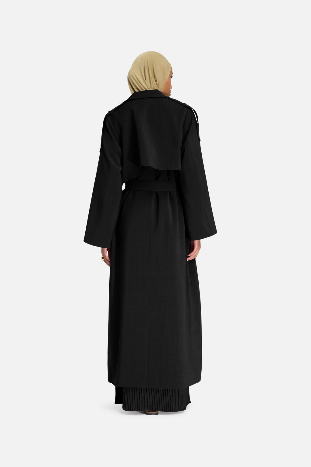 Trench Abaya | Black