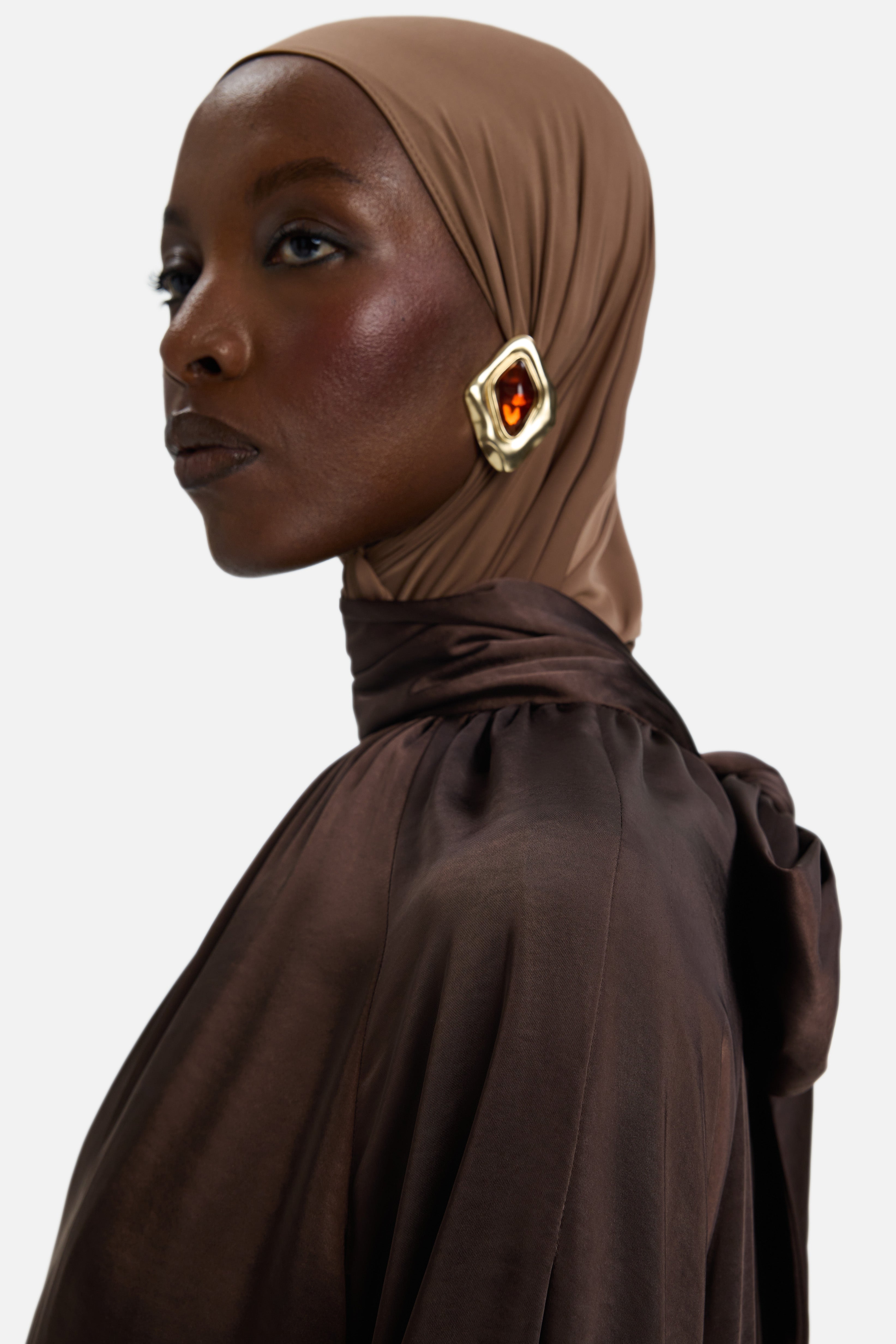 Volume Sleeve Blouse | Dark Brown