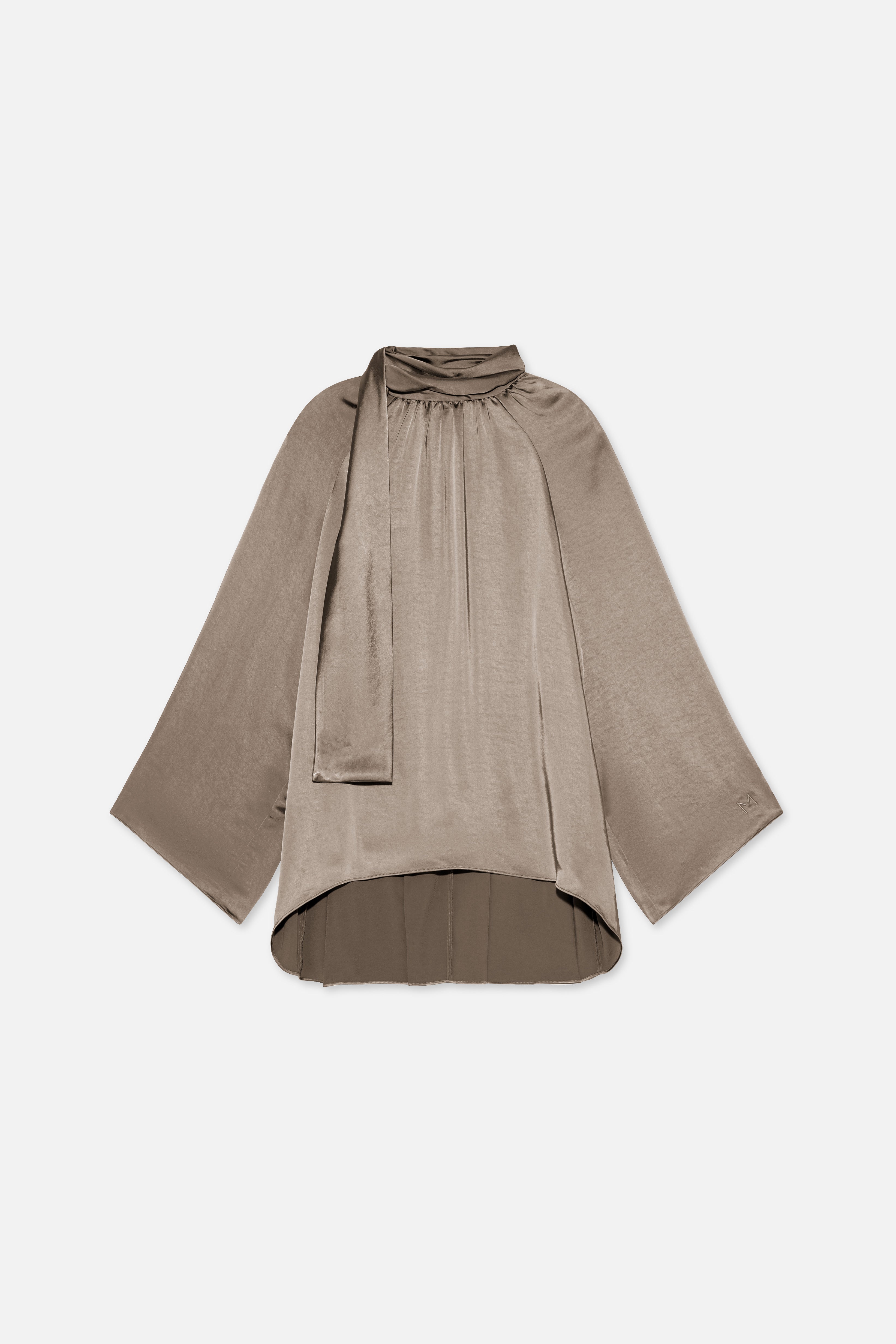 Volume Sleeve Blouse | Milky Cacao