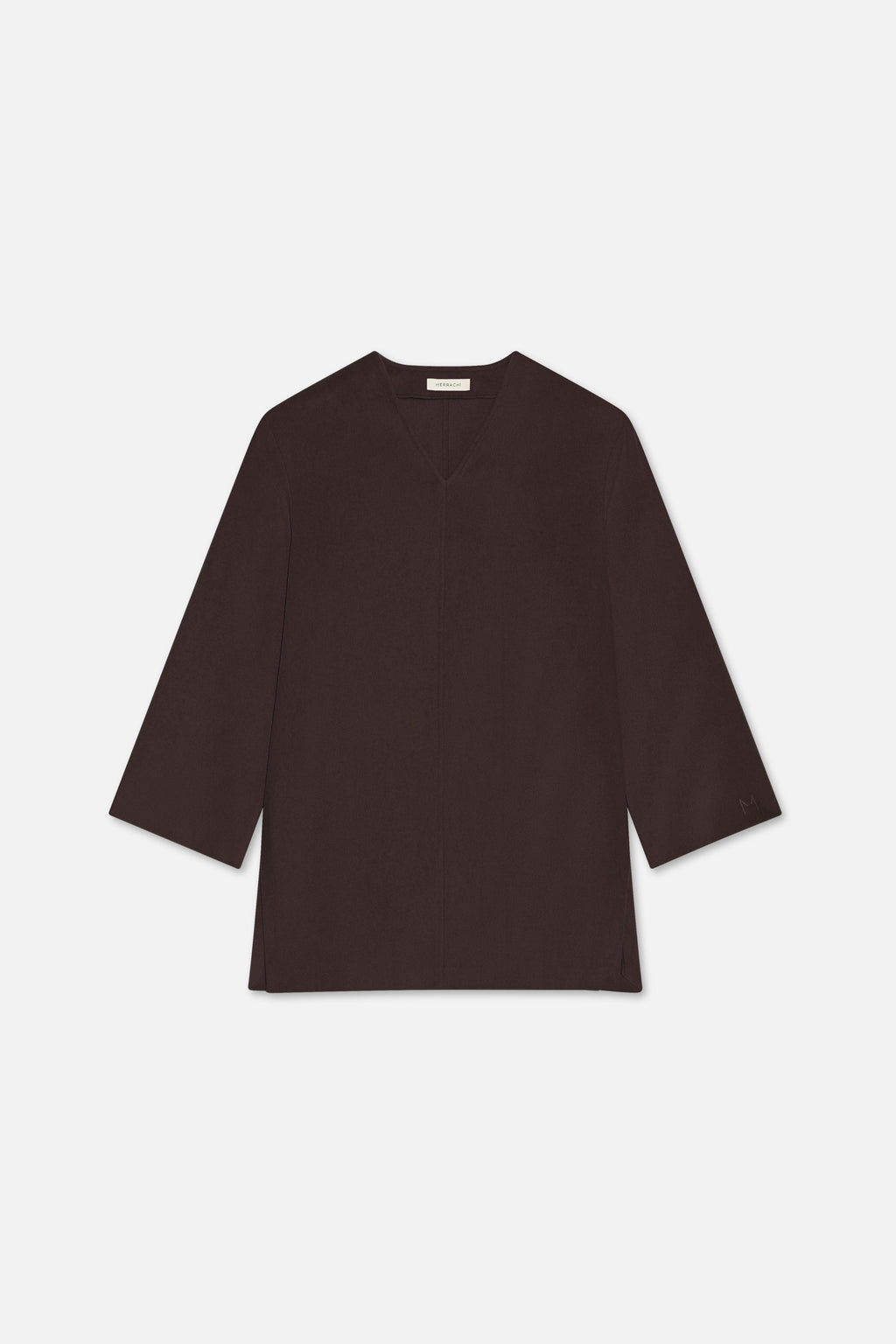 Wool Blend Sweater | Dark Brown