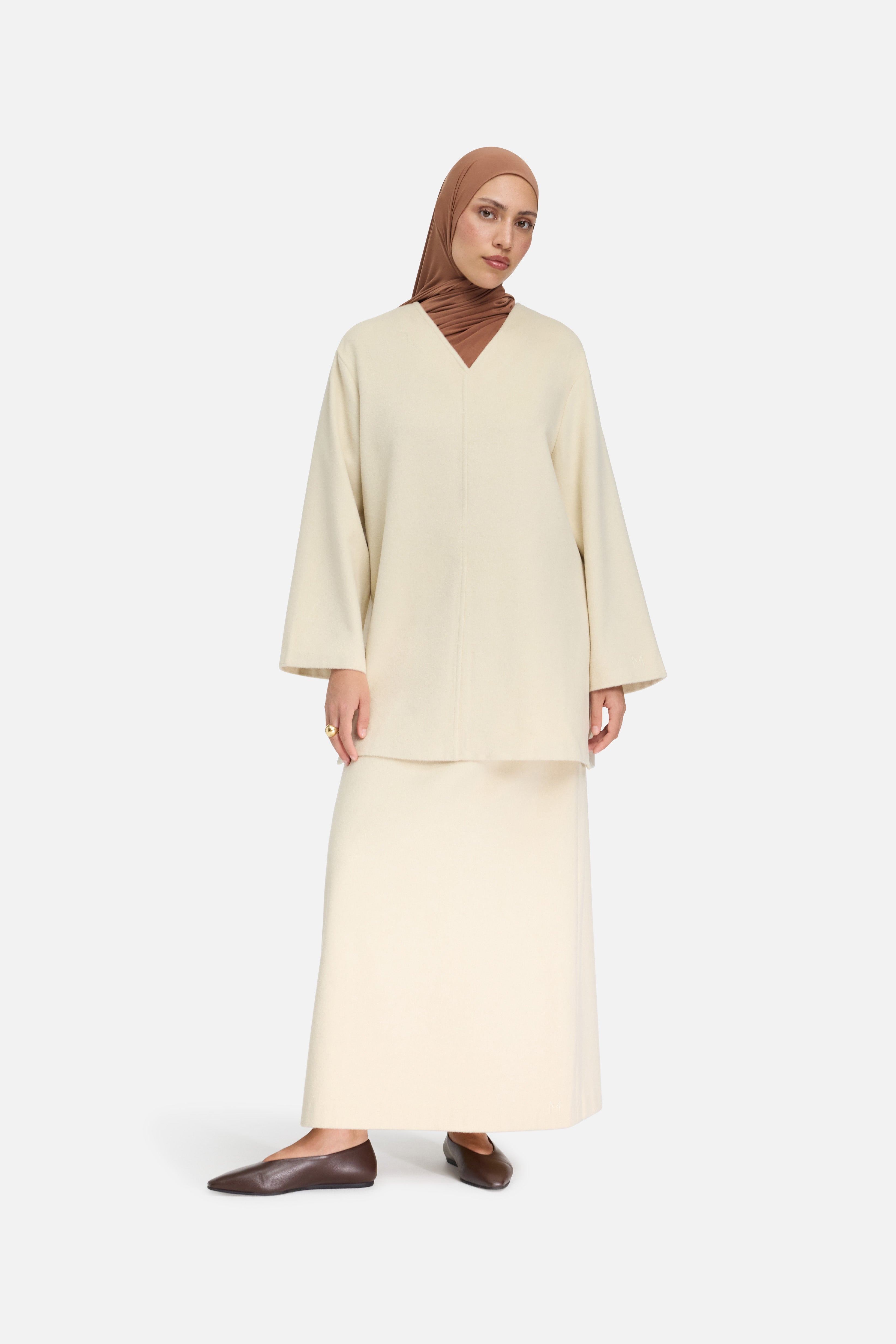 Wool Blend Sweater | Cloud White